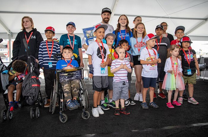 Image of children at a Make-A-Wish Canada event.